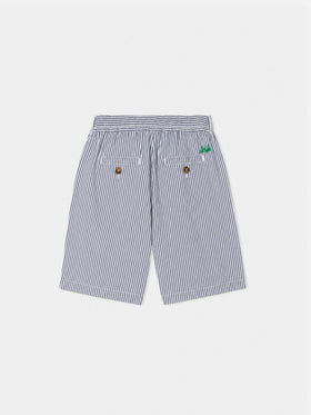 Jungen-Bermudashorts aus Seersucker Ischia Jr 