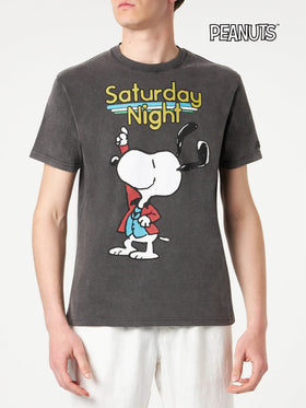 Herren-T-Shirt aus Baumwolle mit Snoopy-Tänzer-Aufdruck | PEANUTS® SONDEREDITION