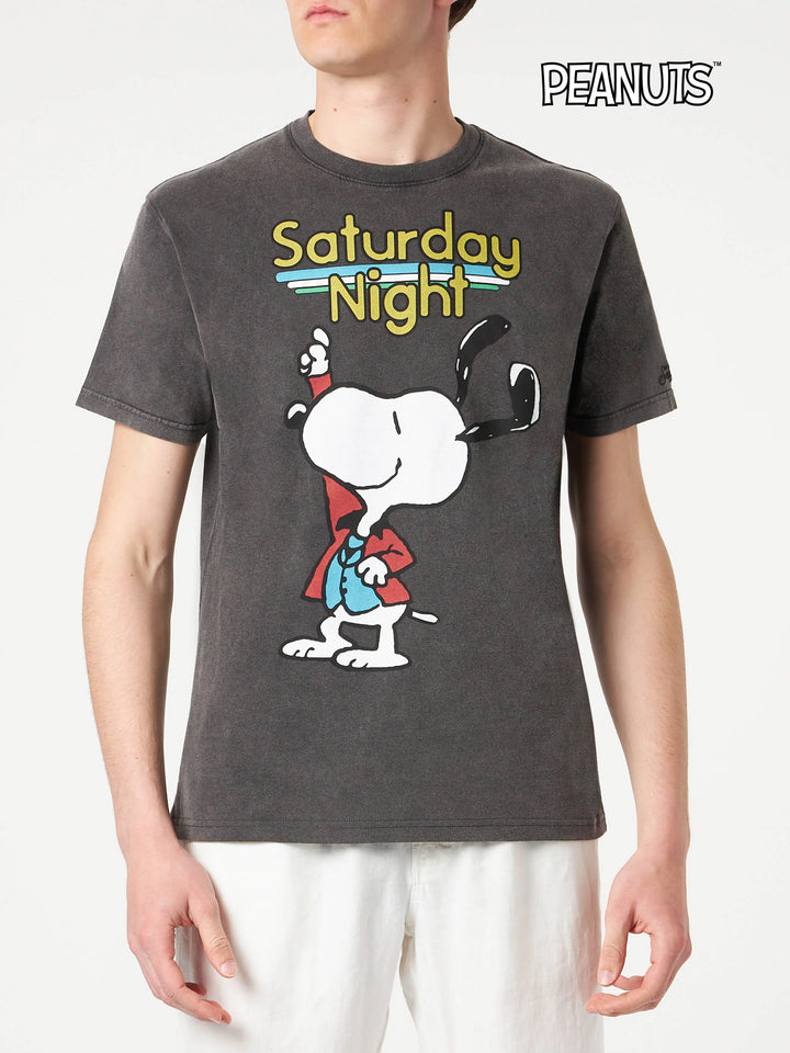 Herren-T-Shirt aus Baumwolle mit Snoopy-Tänzer-Aufdruck | PEANUTS® SONDEREDITION