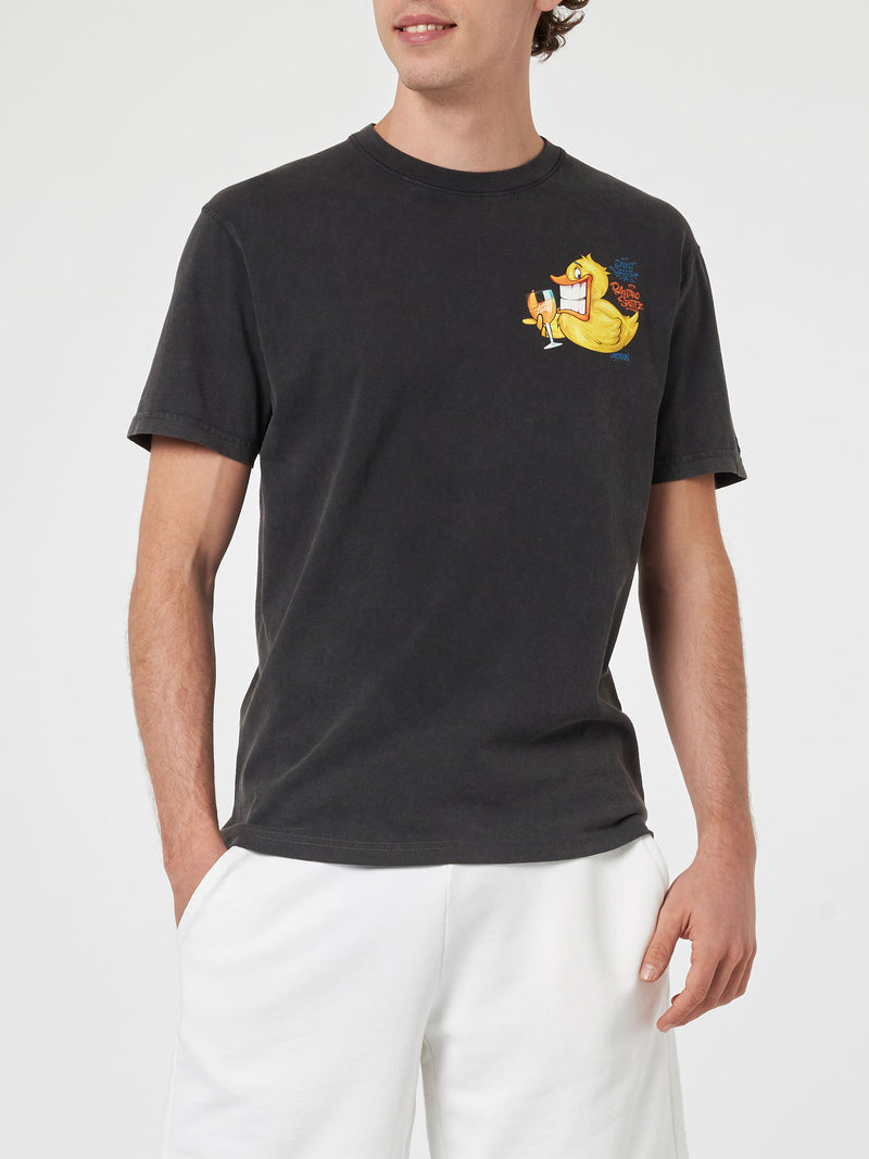 Man vintage cotton t-shirt Jack with Ducky Cryptopuppets print | CRYPTOPUPPETS SPECIAL EDITION