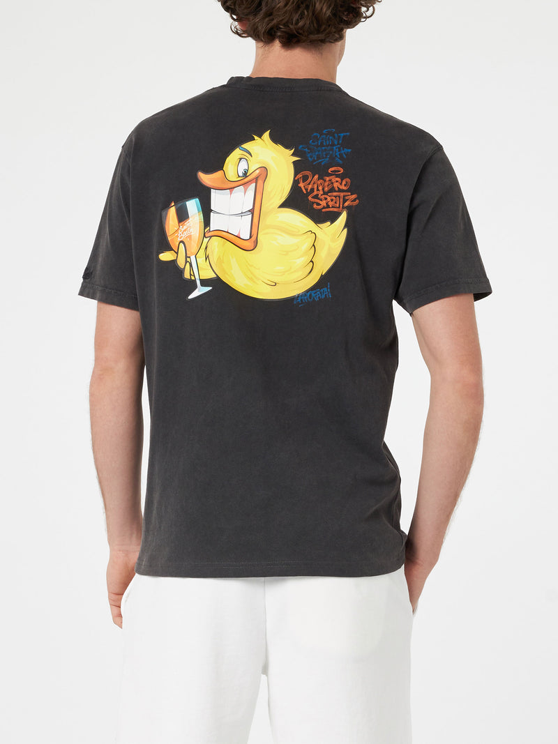 Man vintage cotton t-shirt Jack with Ducky Cryptopuppets print | CRYPTOPUPPETS SPECIAL EDITION