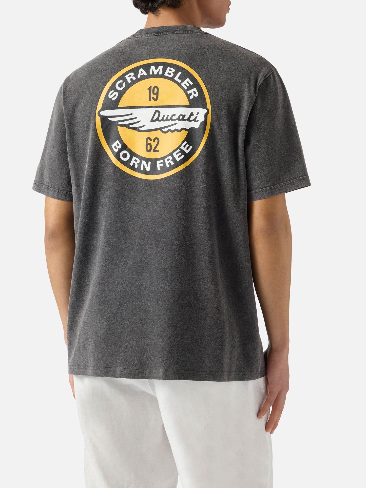 T-shirt Jack nera con stampa Ducati Scrambler | Special Edition