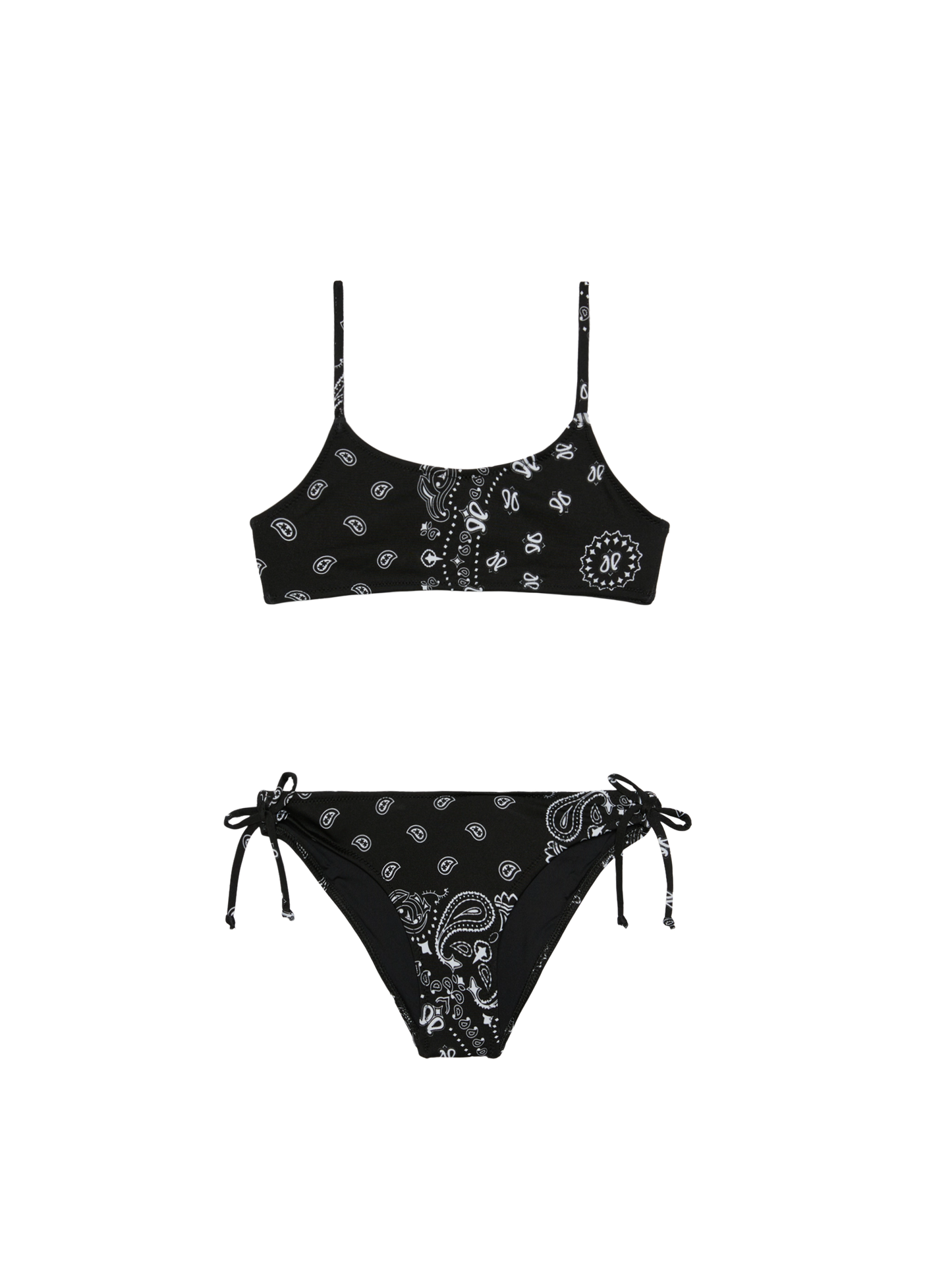 Girl bralette bikini with bandanna print - MC2 Saint Barth