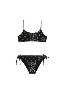 Girl bralette bikini with bandanna print - MC2 Saint Barth