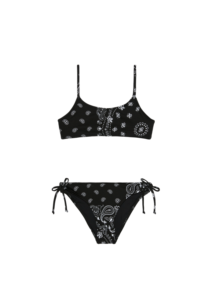 Girl bralette bikini with bandanna print - MC2 Saint Barth