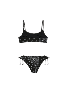 Girl bralette bikini with bandanna print - MC2 Saint Barth