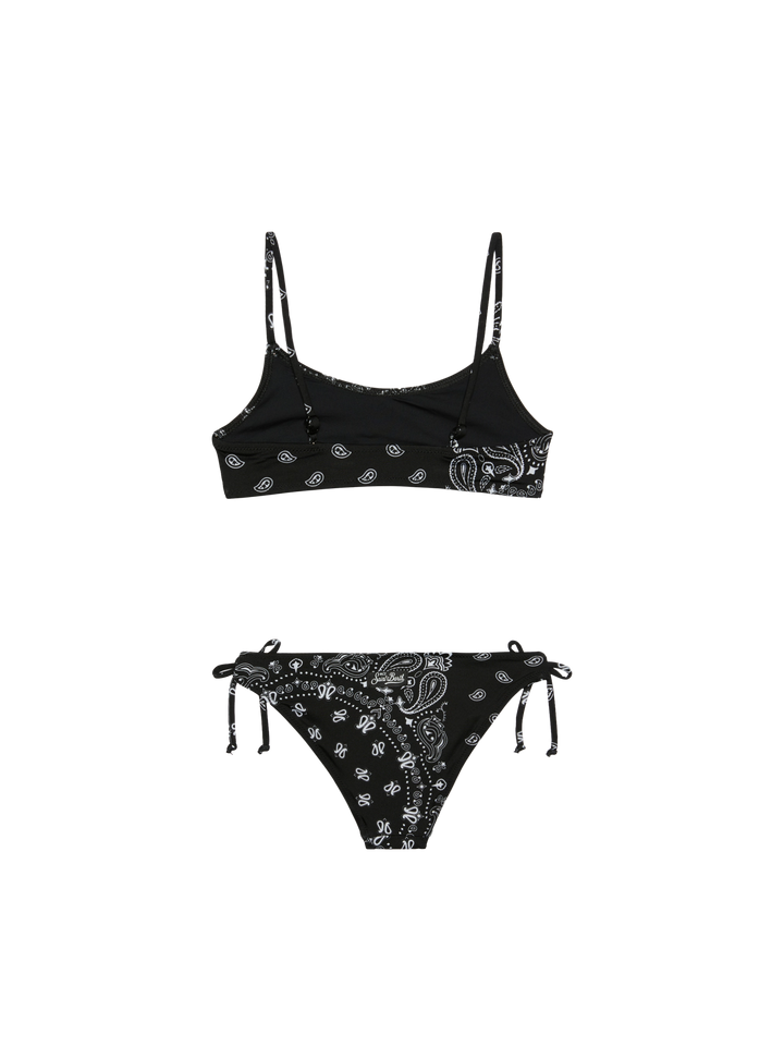 Girl bralette bikini with bandanna print - MC2 Saint Barth