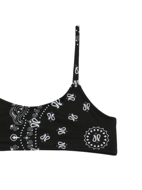 Girl bralette bikini with bandanna print - MC2 Saint Barth