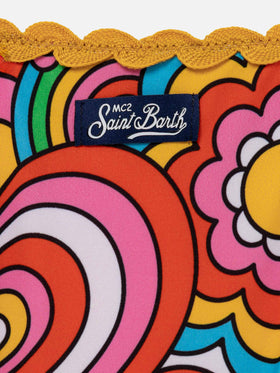 Girl bralette bikini with multicolor print - MC2 Saint Barth