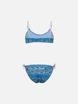 Mädchen-Denim-Bandanna-Bralette-Bikini Jaiden