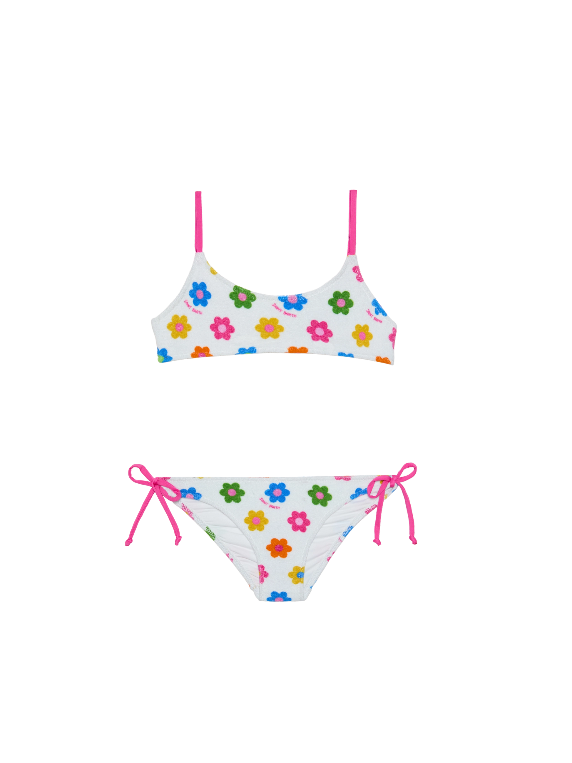 Girl bralette bikini with daisies - MC2 Saint Barth