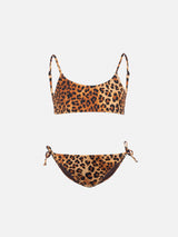 Jaiden animalier print bralette bikini