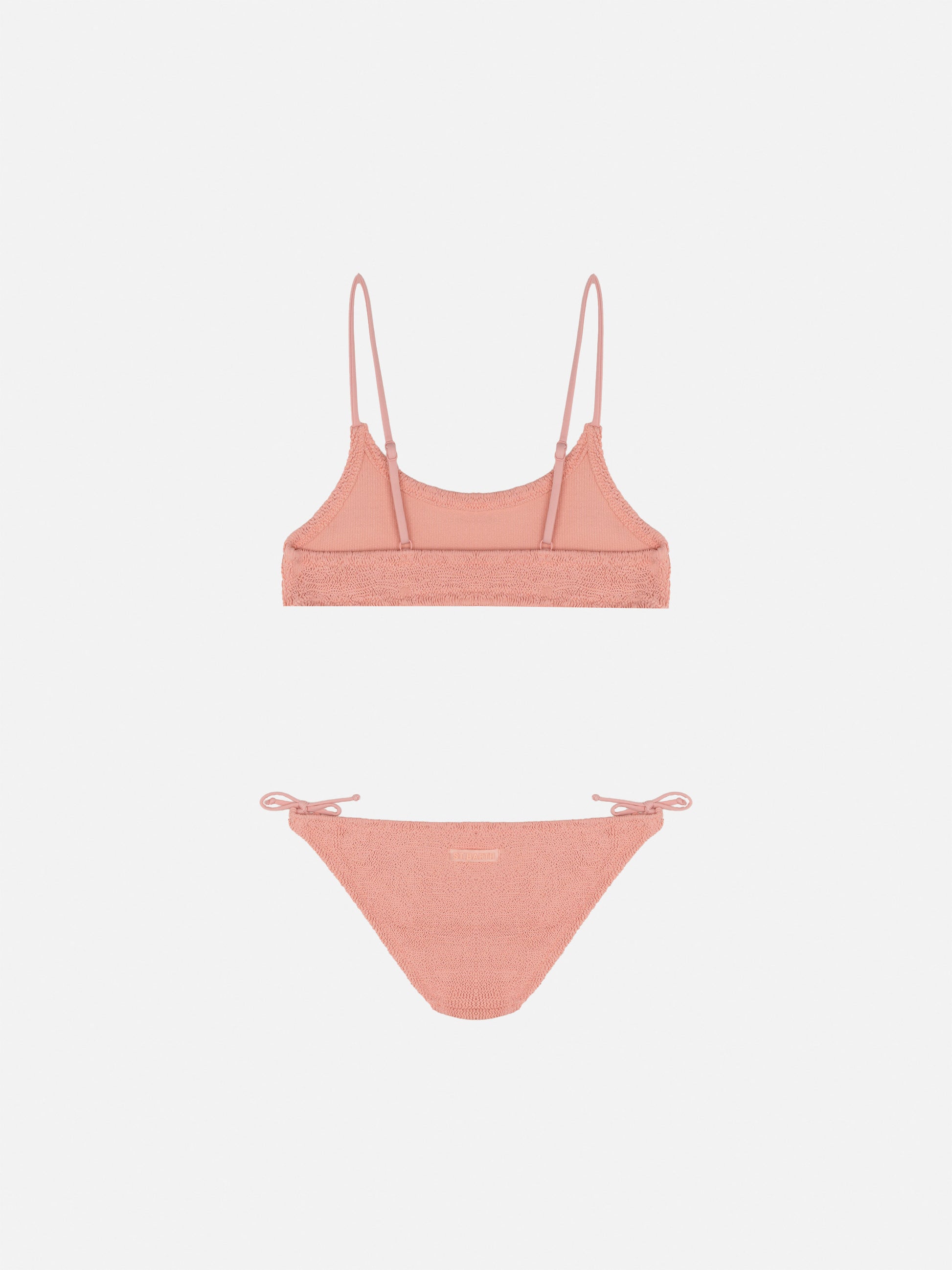 Jaiden pink crinkle bralette bikini - MC2 Saint Barth