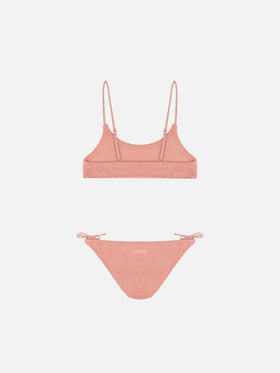 Jaiden pink crinkle bralette bikini - MC2 Saint Barth