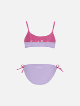 Bikini bralette double face per bambina Jaiden