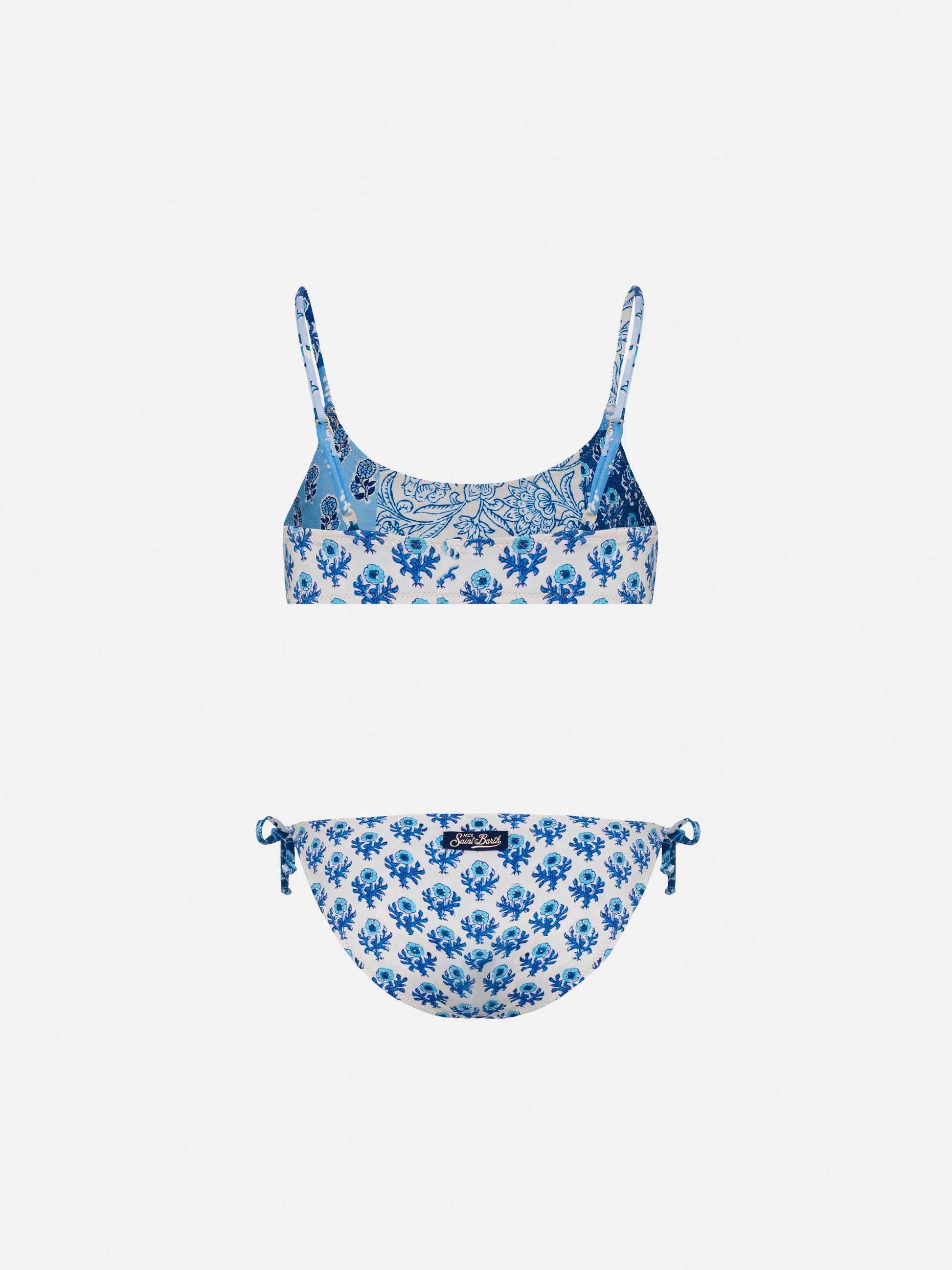 Jaiden double face bralette bikini with flower print - MC2 Saint Barth