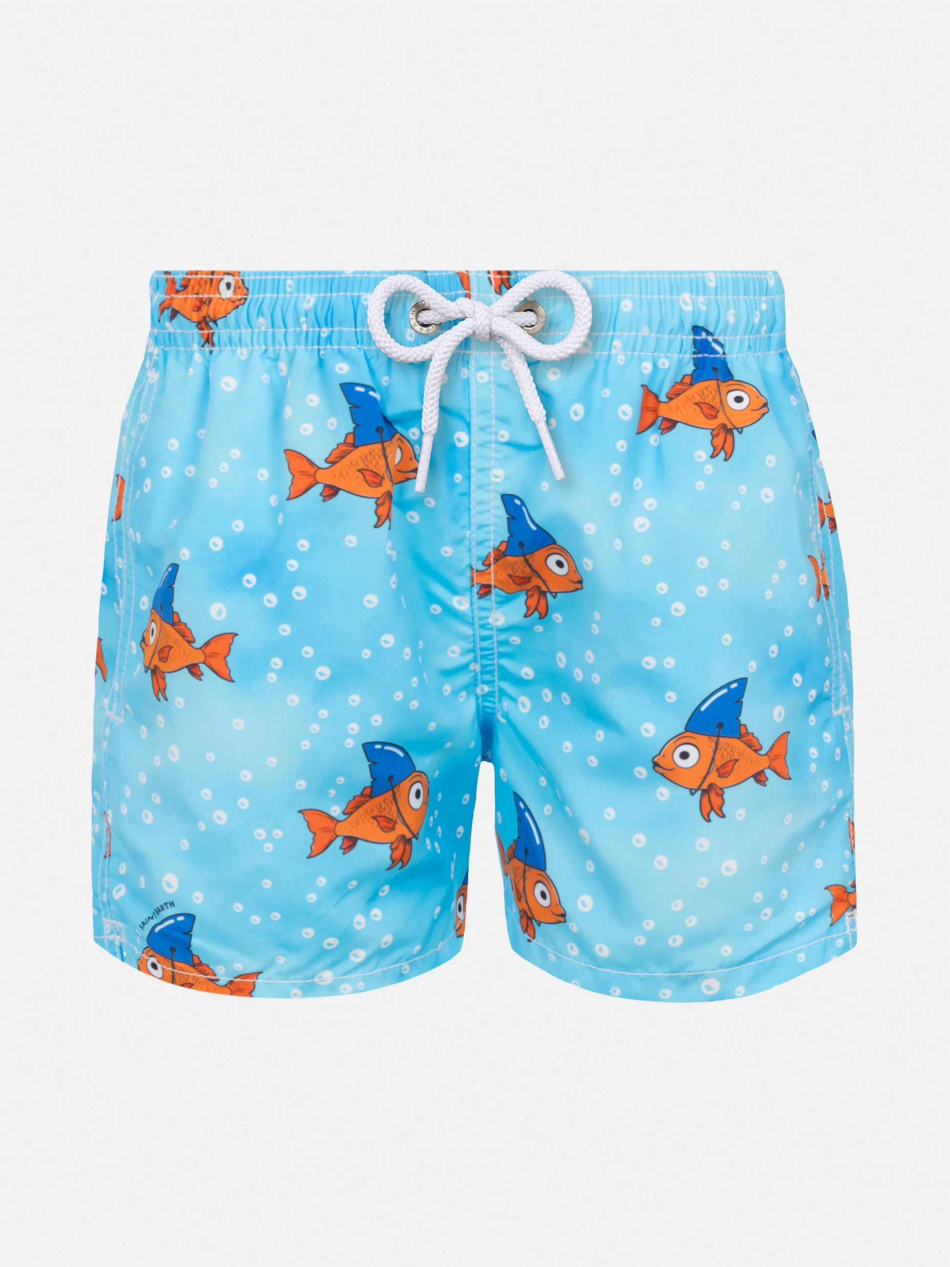 Jean mid-length swim shorts with fake shark print - MC2 Saint Barth