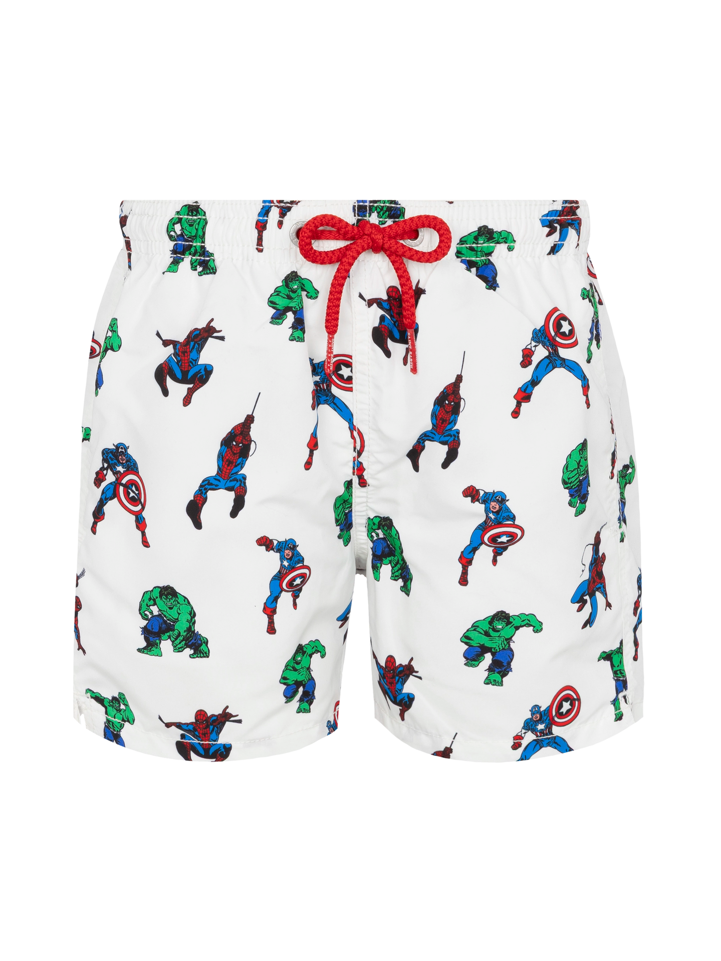 Jean mid-length swim shorts with Marvel super heroes print | MARVEL SPECIAL EDITION - MC2 Saint Barth