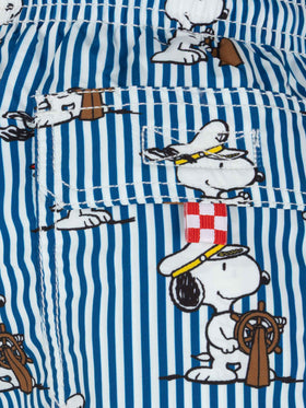Jean mid-length swim shorts with Snoopy print | SNOOPY PEANUTS® SPECIAL EDITION - MC2 Saint Barth