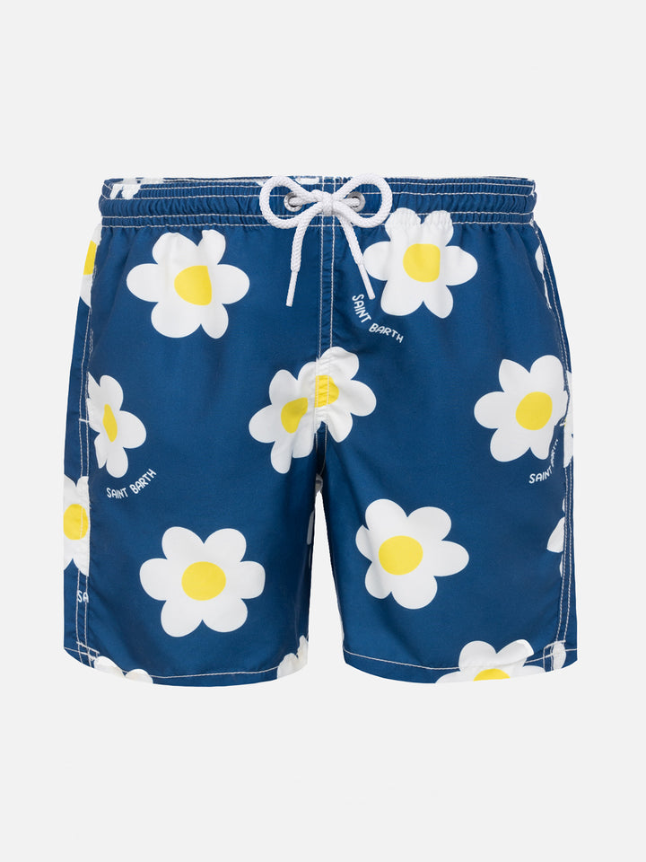 Boy swim shorts with daisy print - MC2 Saint Barth