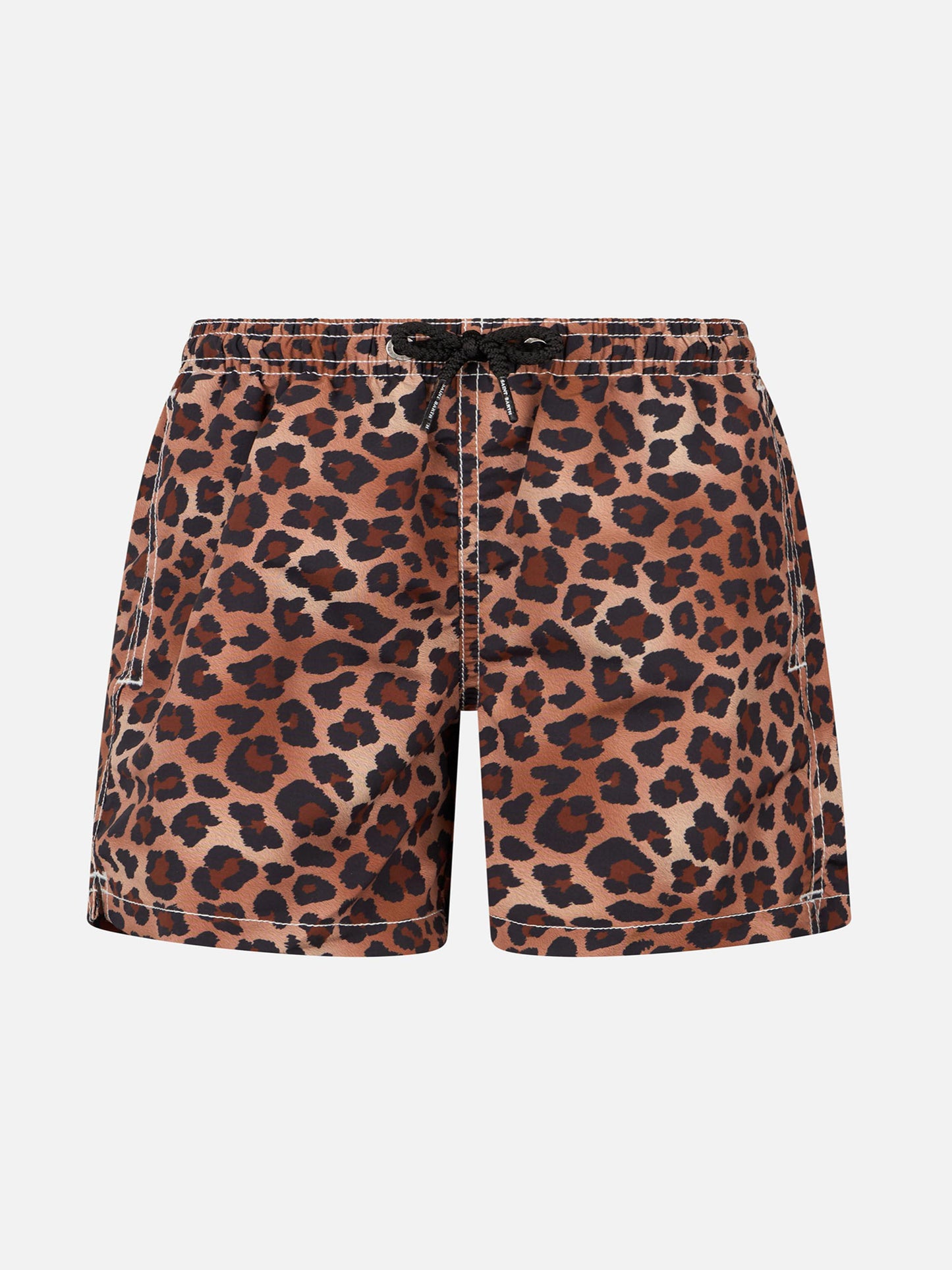 Boy mid-length Jean swim-shorts with animalier print - MC2 Saint Barth