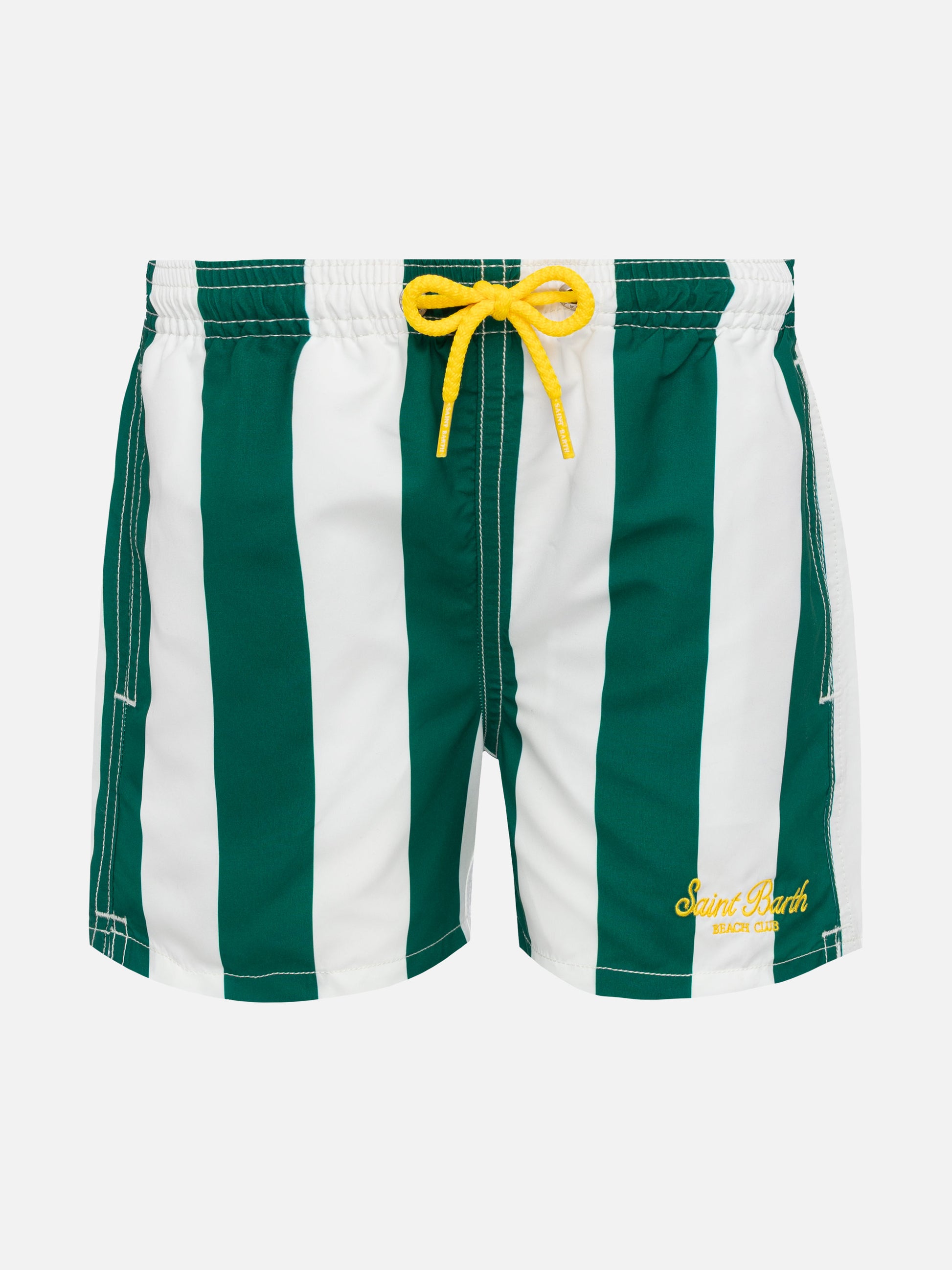 Jean mid-length swim shorts with striped print - MC2 Saint Barth