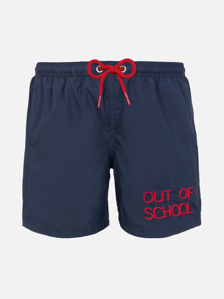 Boy navy blue swim shorts - MC2 Saint Barth