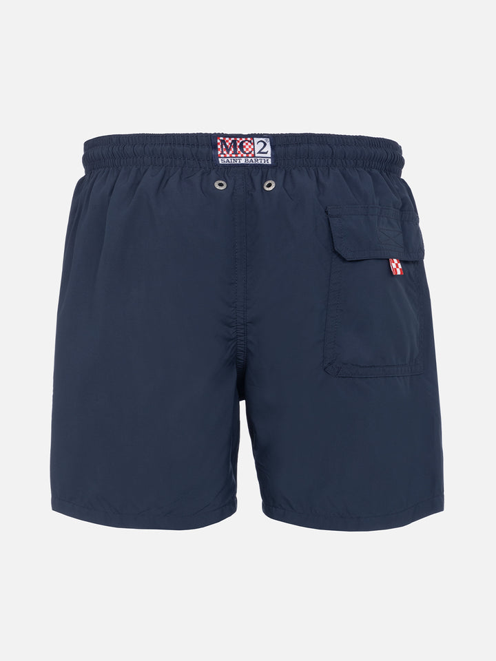 Boy navy blue swim shorts - MC2 Saint Barth