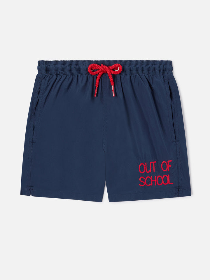 Short de bain garçon bleu marine 