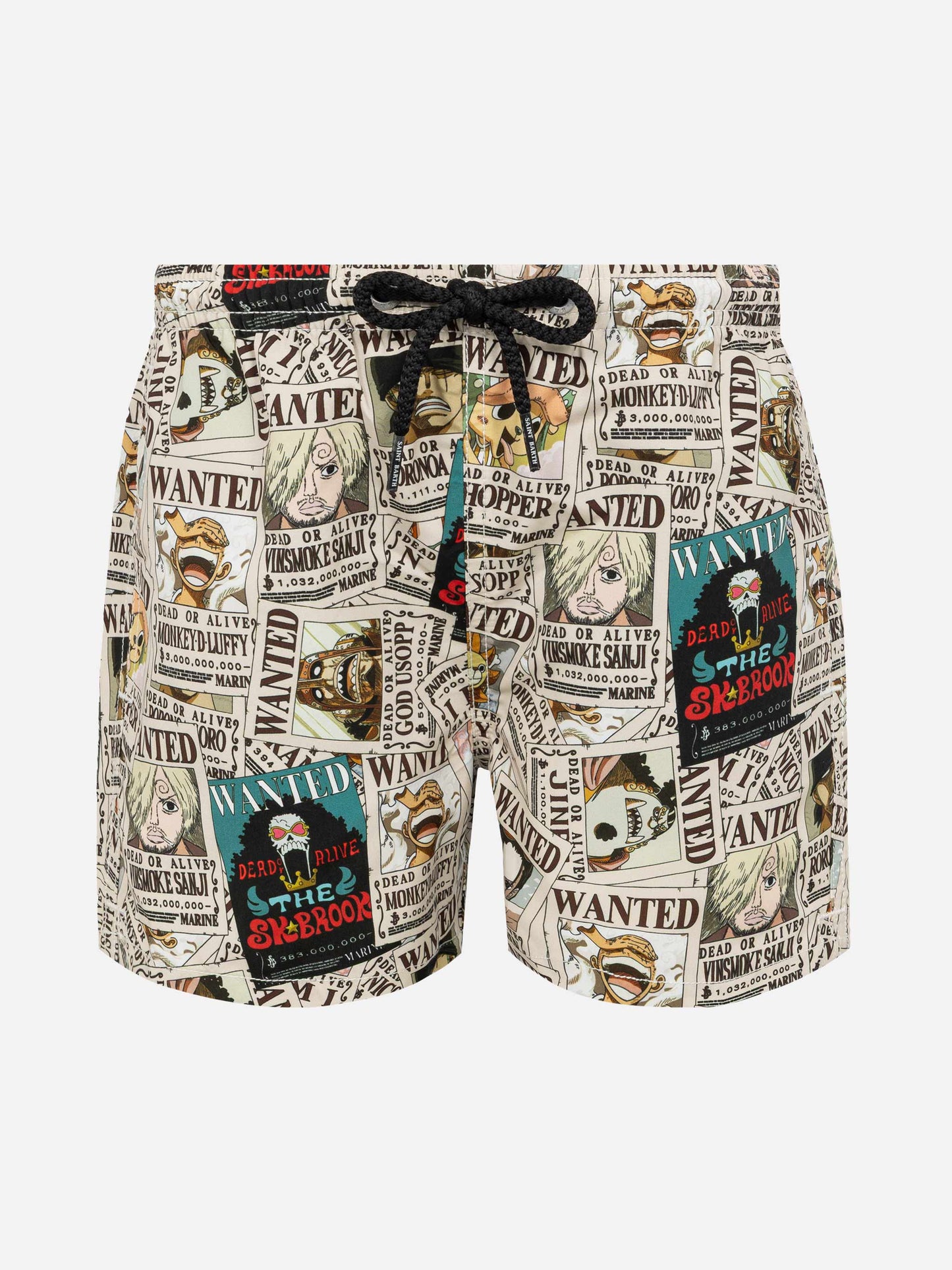 Jean mid-length swim shorts with One Piece print | ONE PIECE SPECIAL EDITION - MC2 Saint Barth