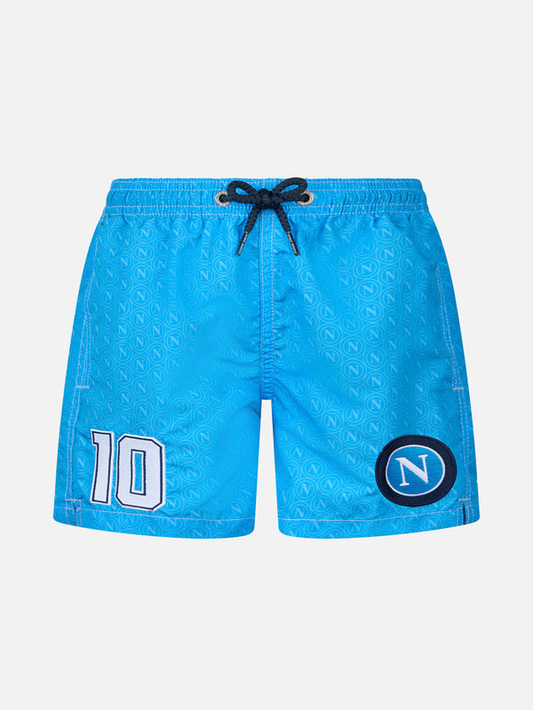 Costume mare Jean media lunghezza con stampa Napoli e patch | SSC NAPOLI SPECIAL EDITION