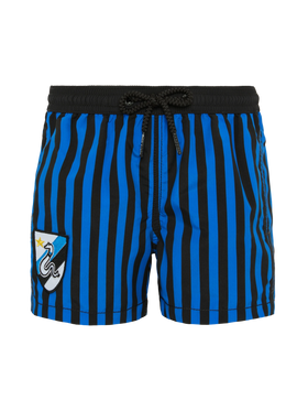 Jean mid-length swim shorts with Inter print | INTER FC SPECIAL EDITION - MC2 Saint Barth