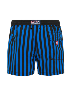 Jean mid-length swim shorts with Inter print | INTER FC SPECIAL EDITION - MC2 Saint Barth