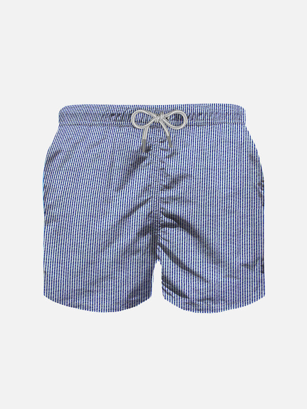 Boy swim shorts with stripes