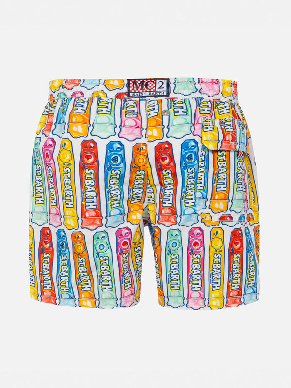 Boy swim shorts with Ice lolly print