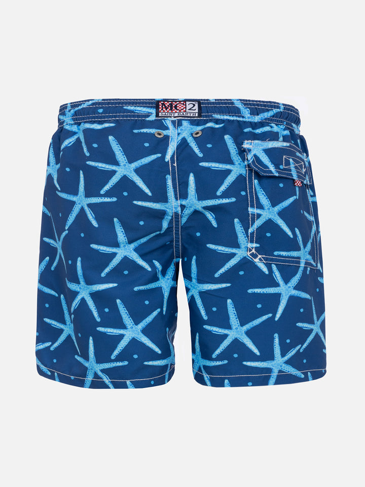 Starfish print boy swim shorts - MC2 Saint Barth