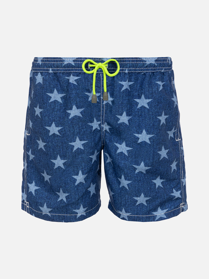 Boy swim shorts with stars print