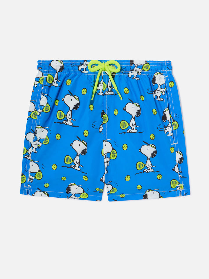 Bañador corto de tejido ligero para niño con estampado Snoopy Padel | SNOOPY - PEANUTS™ SPECIAL EDITION 
