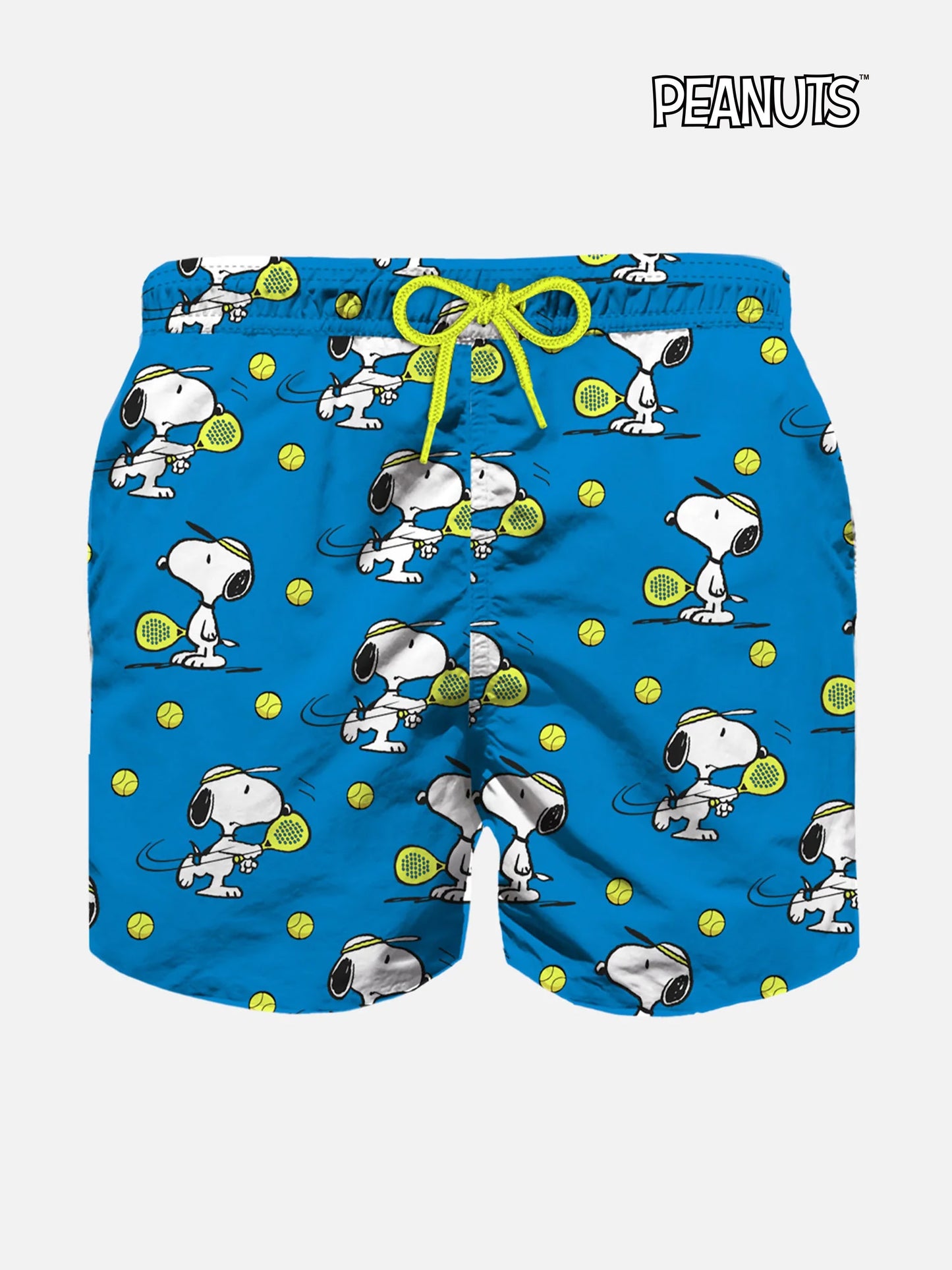 Boy light fabric swim shorts with Snoopy Padel print | SNOOPY - PEANUTS™ SPECIAL EDITION
