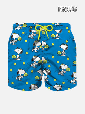 Boy light fabric swim shorts with Snoopy Padel print | SNOOPY - PEANUTS™ SPECIAL EDITION
