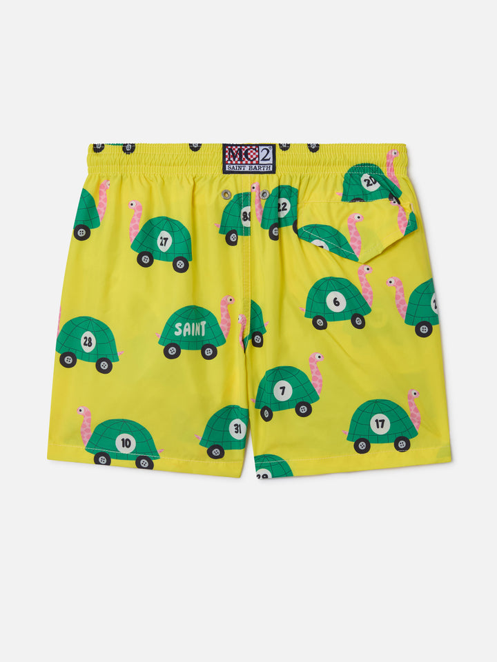 Leichte Badehose aus Stoff für Jungen Jean Lighting mit Schildkröten-Print 