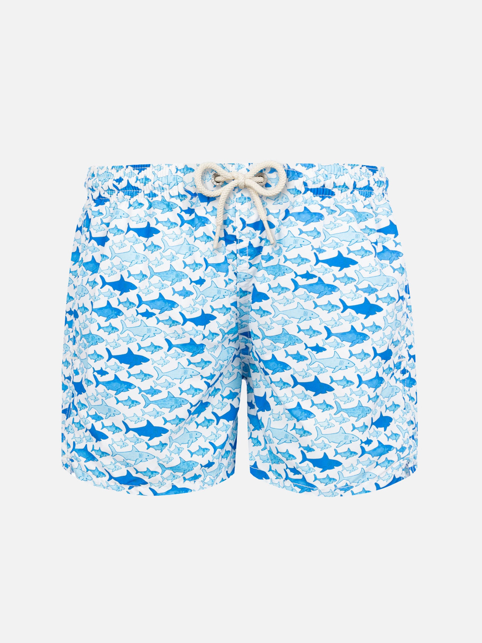 Boy swim shorts with shark print - MC2 Saint Barth