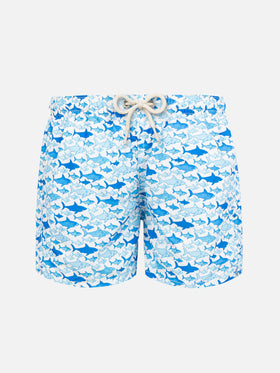 Boy swim shorts with shark print - MC2 Saint Barth
