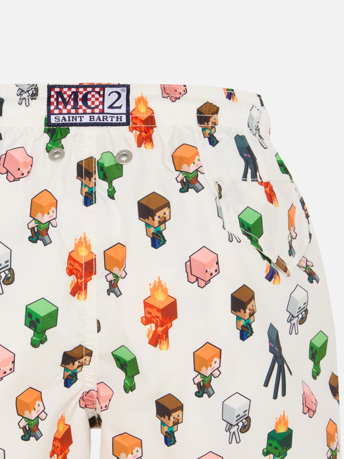 Badeshorts aus leichtem Stoff von Jean Lighting mit Minecraft-Aufdruck | MINECRAFT SPECIAL EDITION