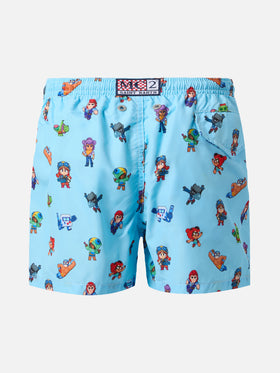 Badeshorts aus leichtem Stoff von Jean Lighting mit Brawl Stars-Aufdruck | BRAWL SPECIAL EDITION