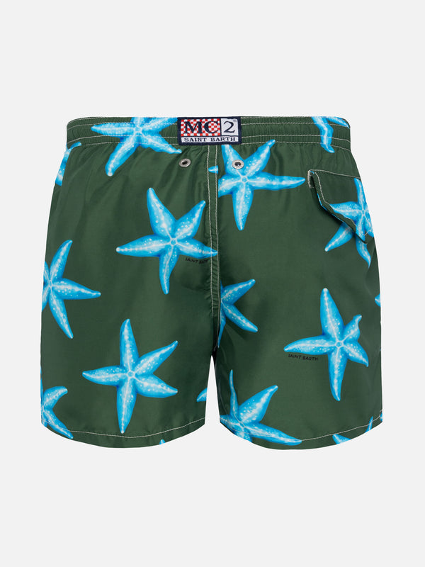 Jean Lighting lightweight fabric swim shorts with starfish print