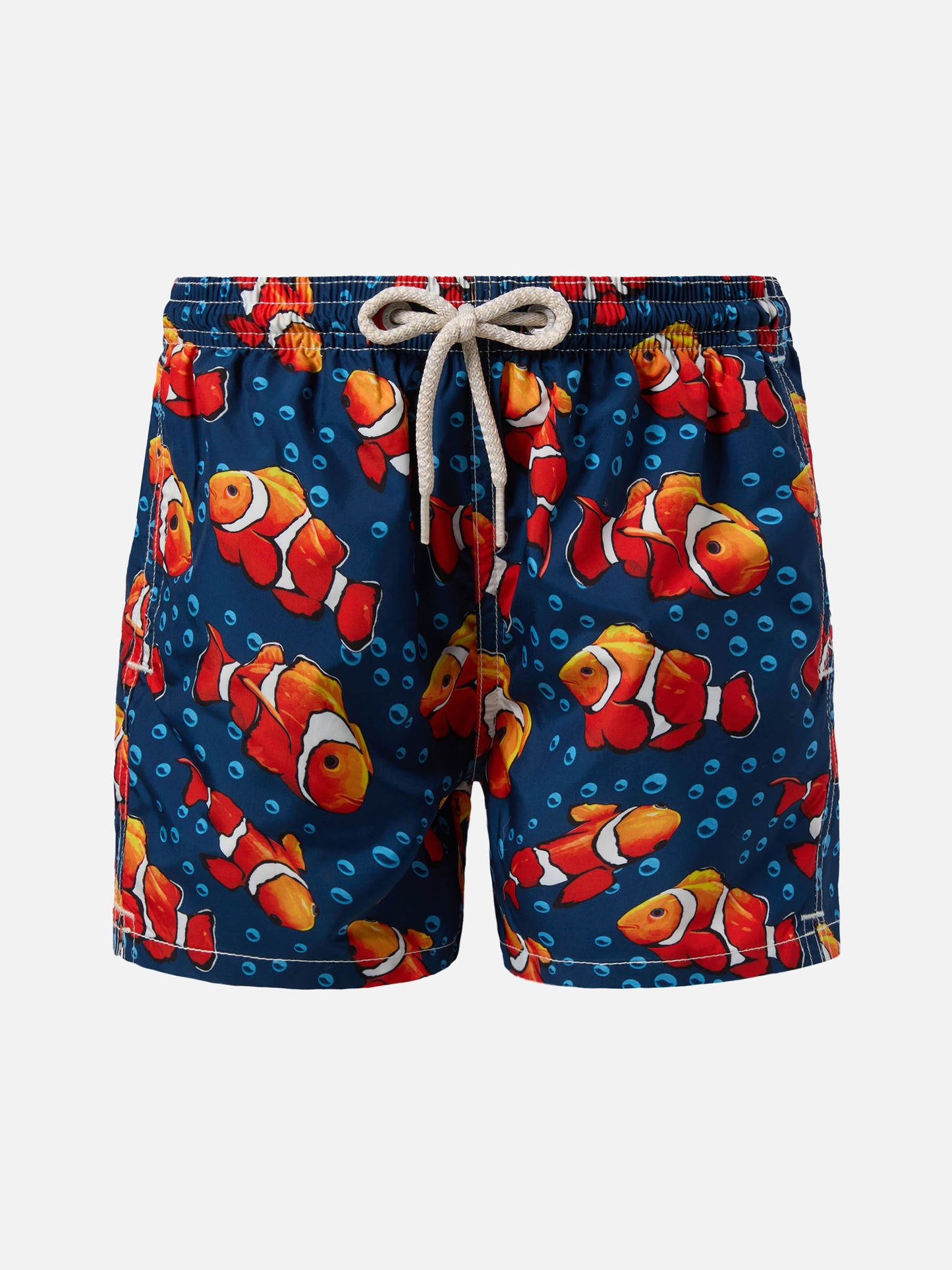 Jean Lighting lightweight fabric swim shorts with fish print