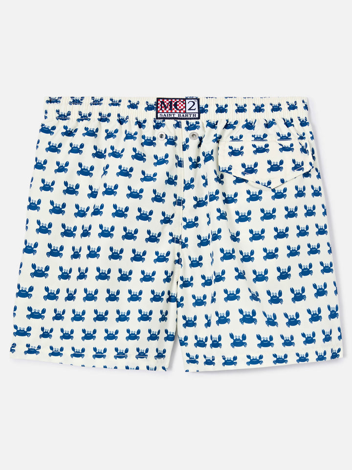 Jean Lighting swim shorts with Crab Gang all-over print