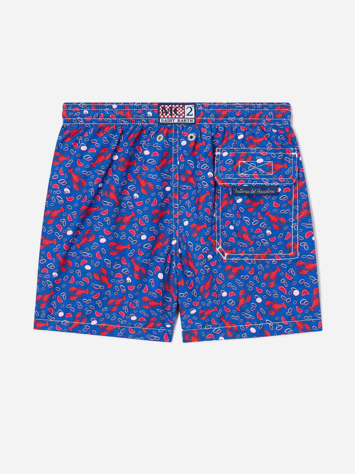 Costume ultraleggero Jean Lighting con stampa aragoste