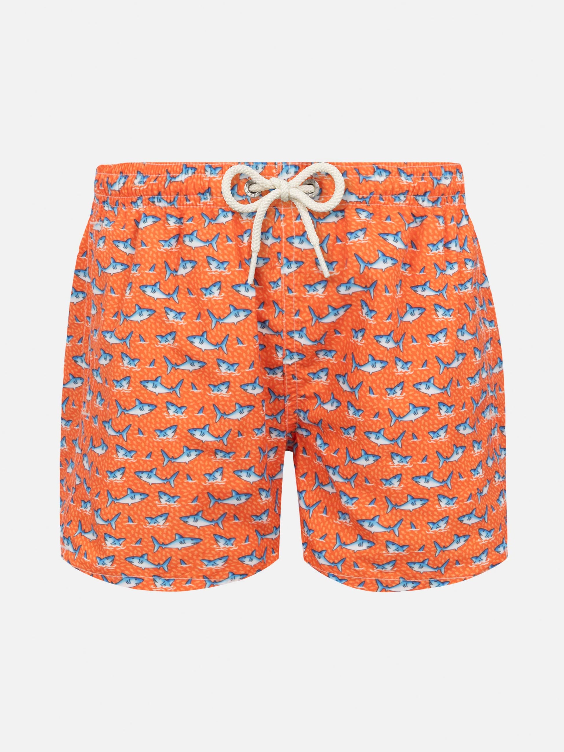 Jean Lighting lightweight fabric swim shorts with shark print - MC2 Saint Barth